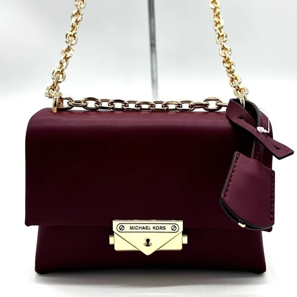 Michael Kors Cece Small Shoulder Bag Dark Cherry (NWT) - Picture 5 of 13